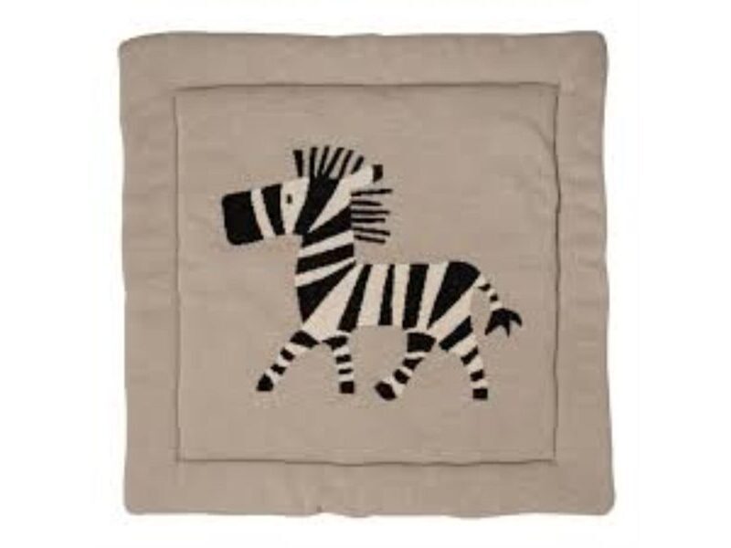 Quax gestrickter Spielteppich Zebra 100x100cm