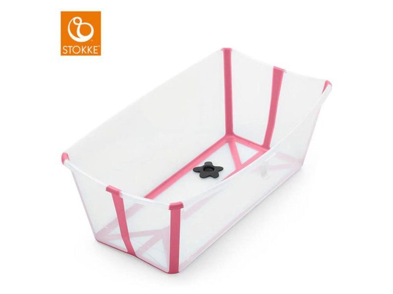 Stokke Flexi Bath Badewanne Transparent Pink