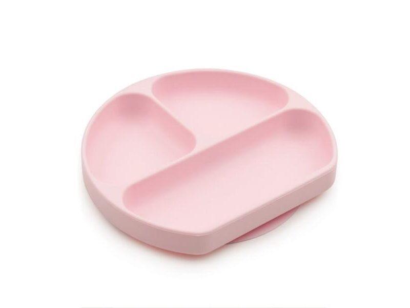 Bumkins Silicone Grip Dish Pink