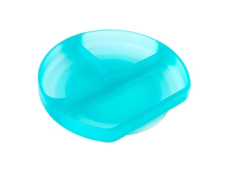 Bumkins Silicone Grip Dish Blue Jelly