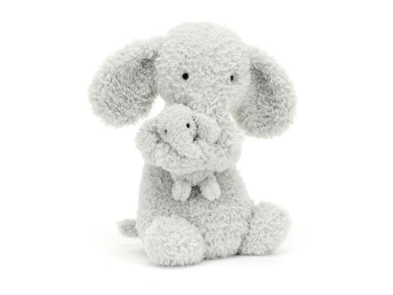 Jellycat Huddles Elefant grau