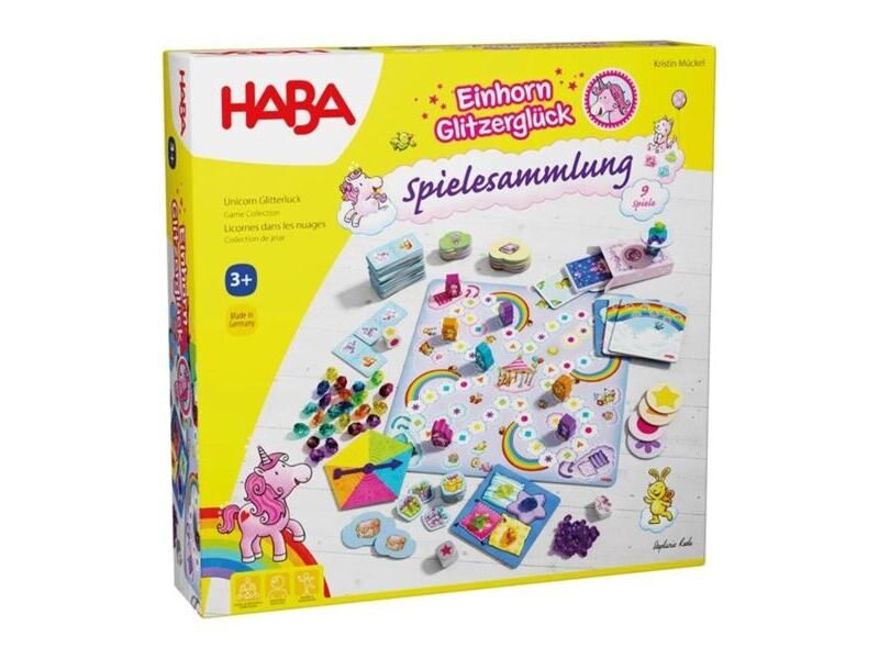 Haba Einhorn Glitzerglück-Spielesammlung