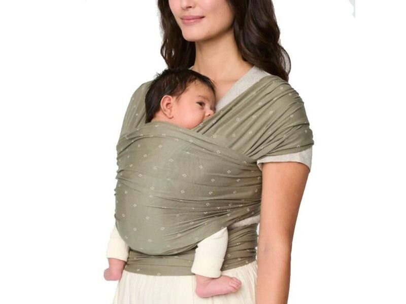 Ergo Baby Aura Tragetuch Wrap Knit Olive Diamonds (nachhaltig)