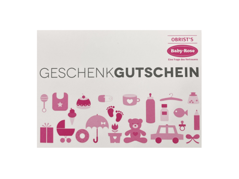 Geschenk-Gutschein Obrist's Baby-Rose