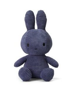 Waldmeier Stoffhase-Miffy 33cm Kordsamt blau